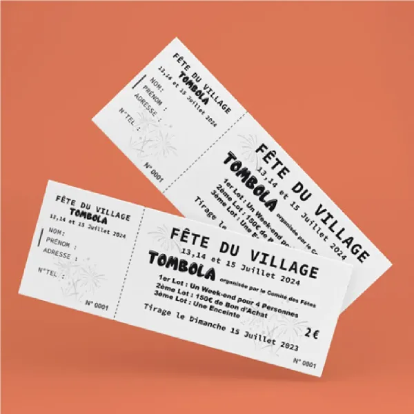 Tickets Noir & Blanc