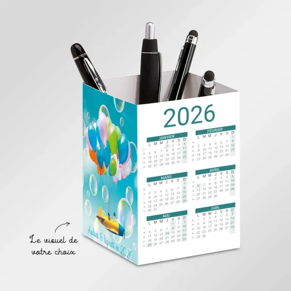 Calendrier Boîte à Stylo personnalisé
