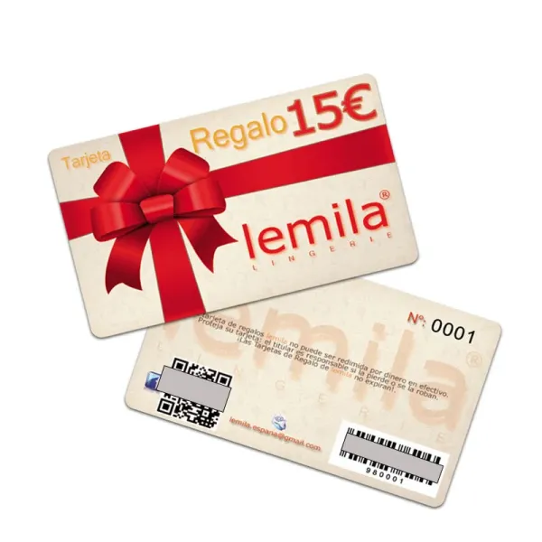 Carte cadeau PVC
