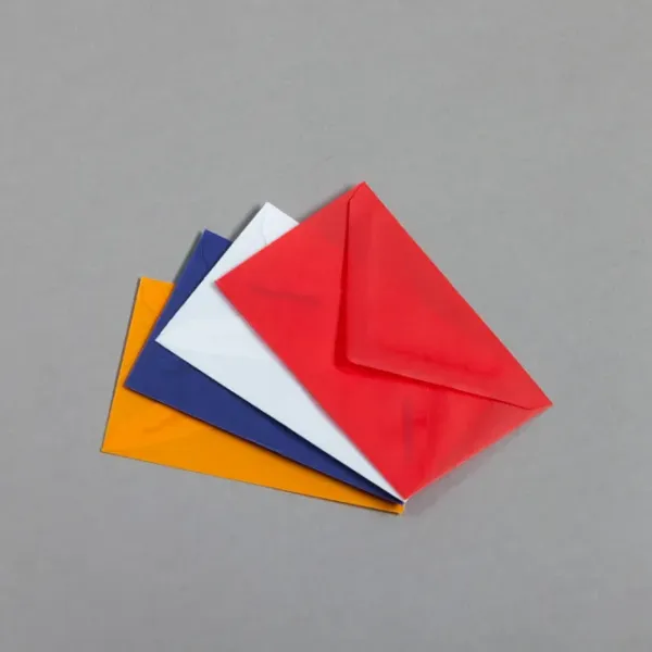 Enveloppes DL colorées 11x12 CM