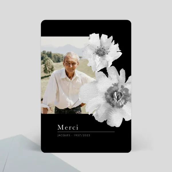 Remerciement Décès-Luxe