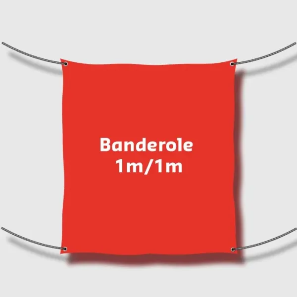 Banderole format 1x1 m