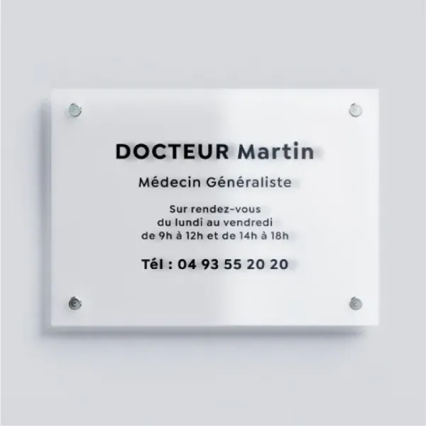 Plaque Plexiglas 8 mm - 30x10 cm