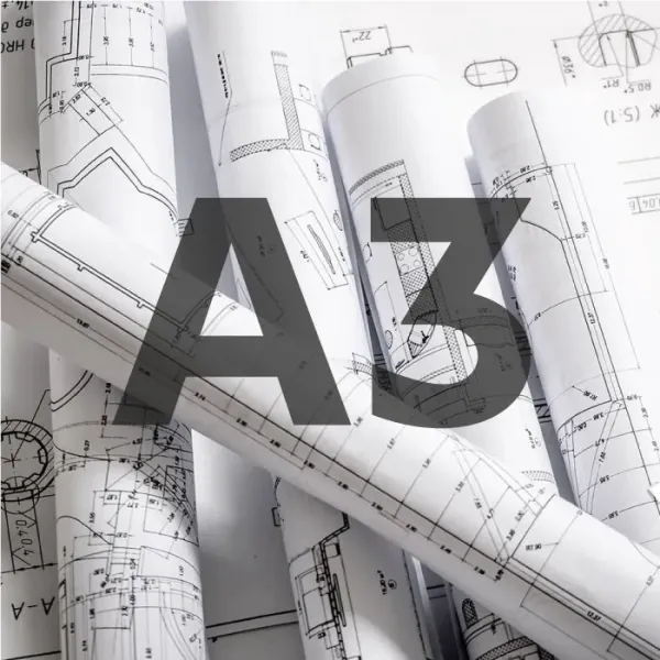Tirage de Plan A3 noir/blanc
