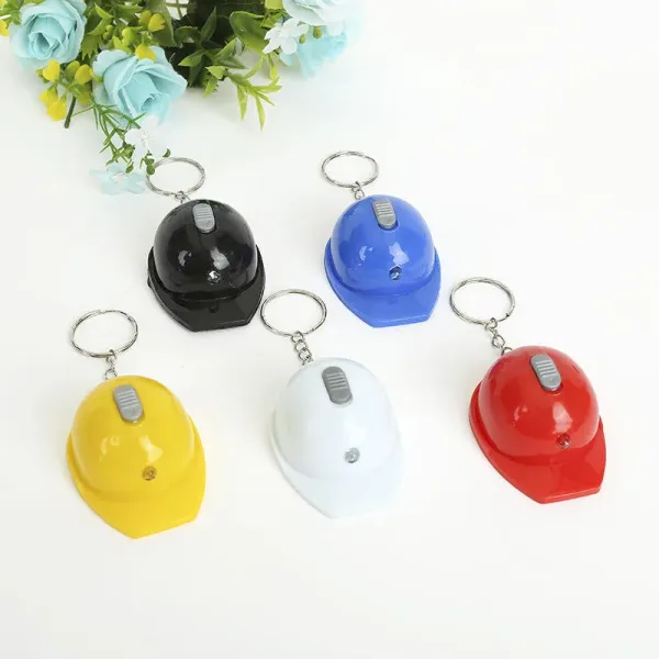 Porte-clés Casque de Sécurité + Ouvre-Bouteille et Lumière Intégrée