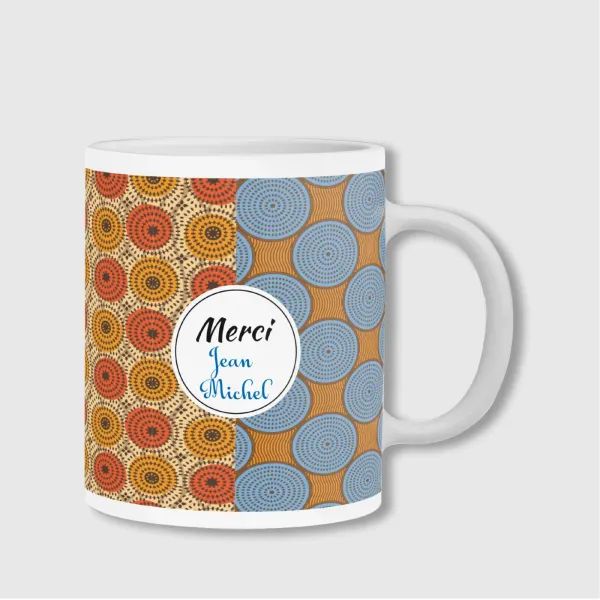 Tasse avec motif pagne