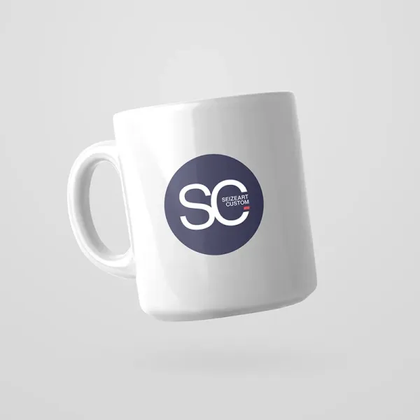 Tasse blanche avec Logo