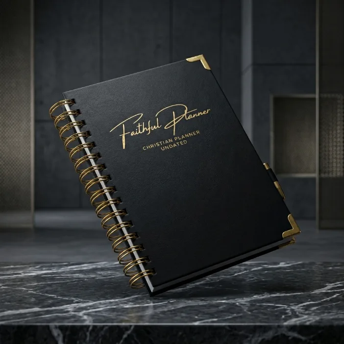 Agenda Premium à spirale doré