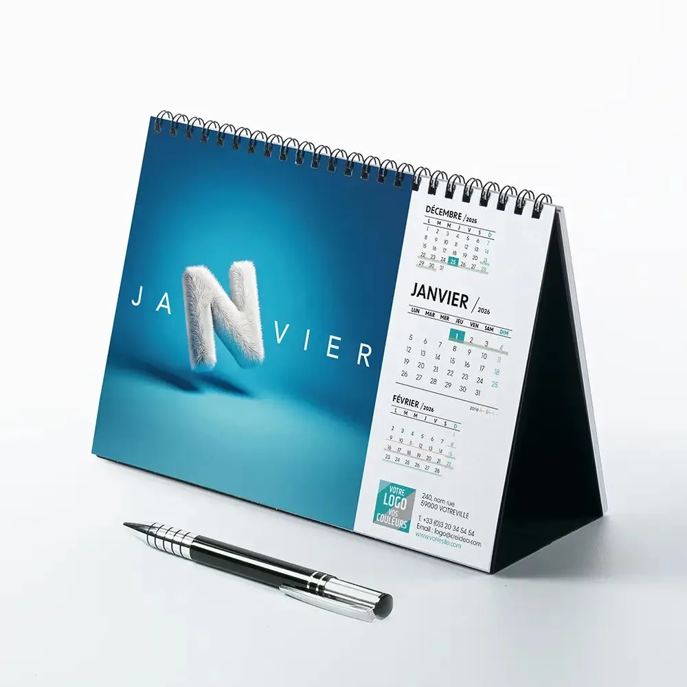 Calendrier chevalet A5 (21x15 cm)-13 feuillets