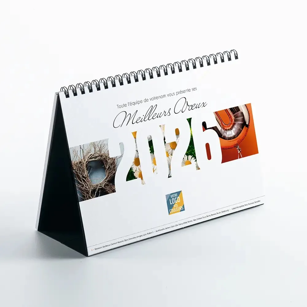 Calendrier chevalet A5 (21x15 cm)-13 feuillets - vue 3