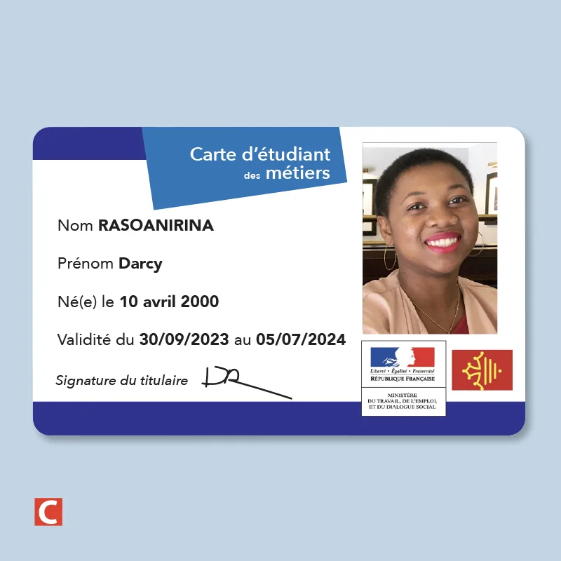 Impression Cartes PVC  école Primaire & Collège - vue 2