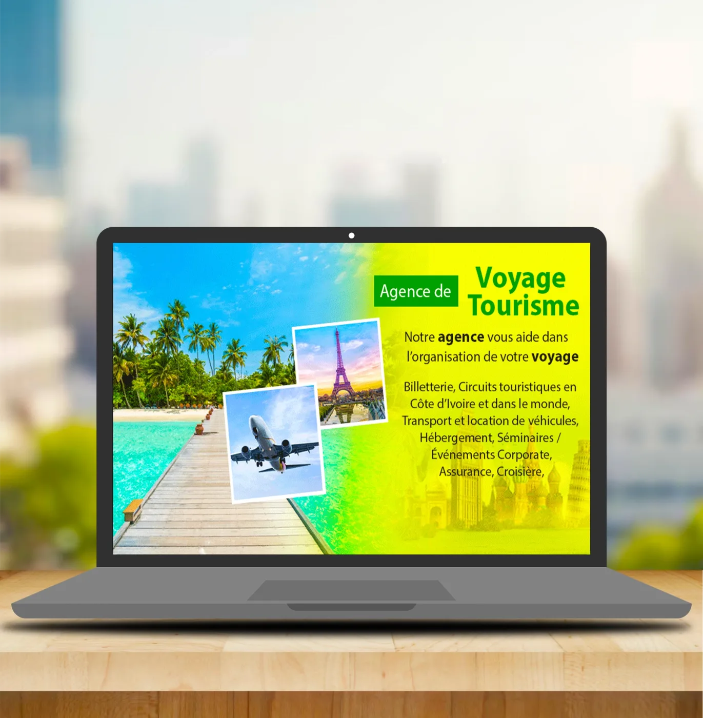 Création de site d'agence de voyage - vue 3