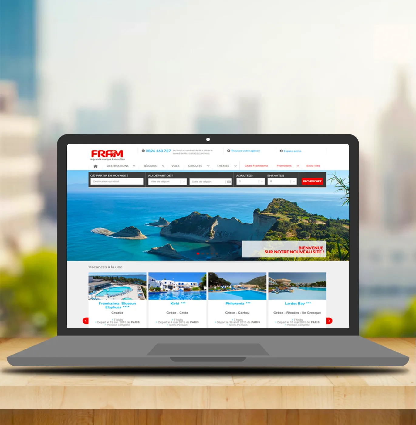 Création de site d'agence de voyage - vue 2