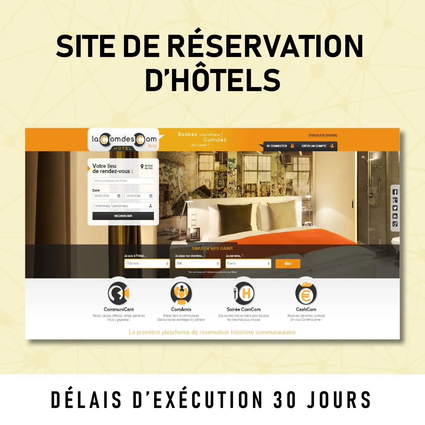 Création de site de réservation pour hôtels