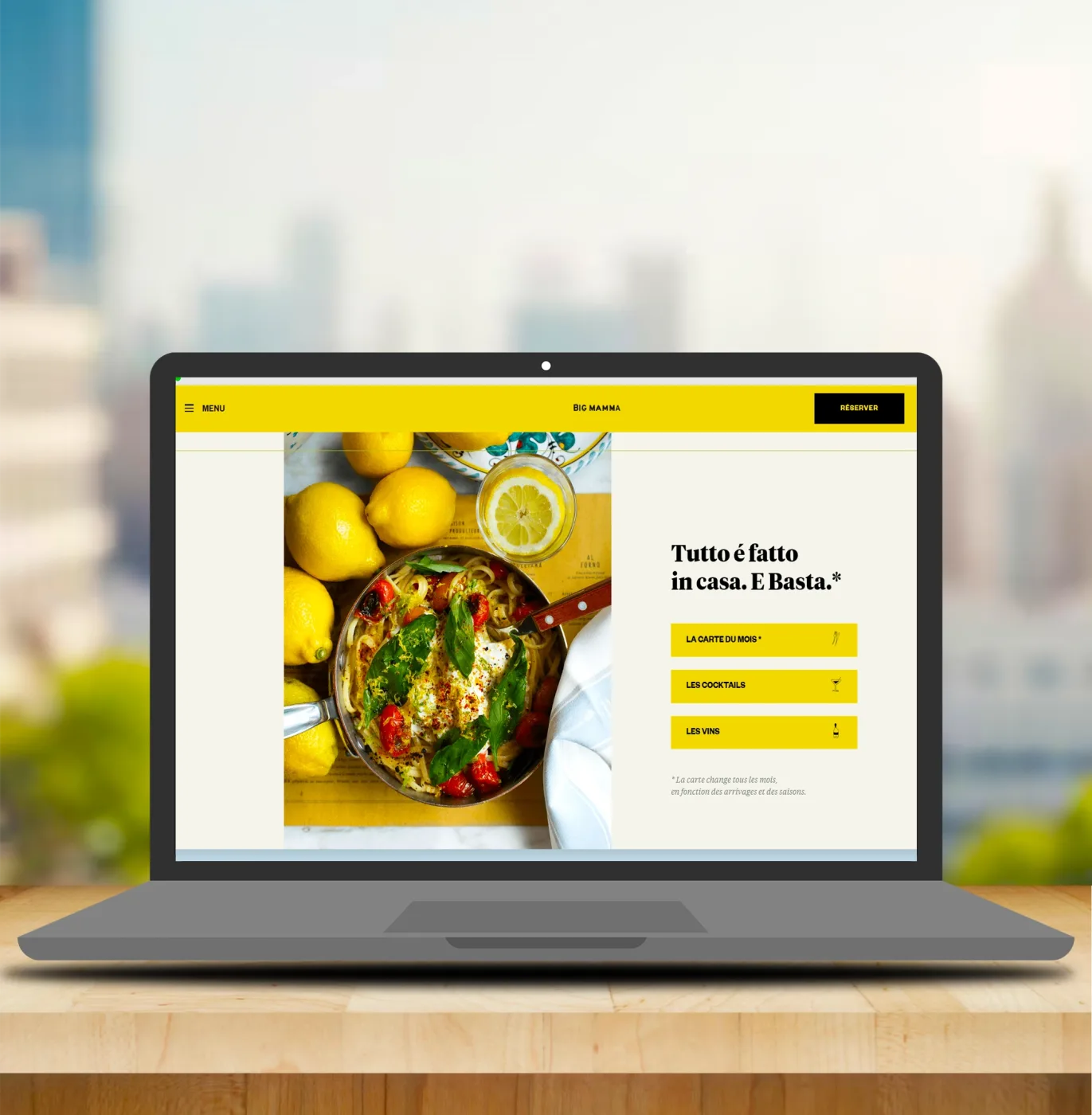 Création de site de restauration - vue 3