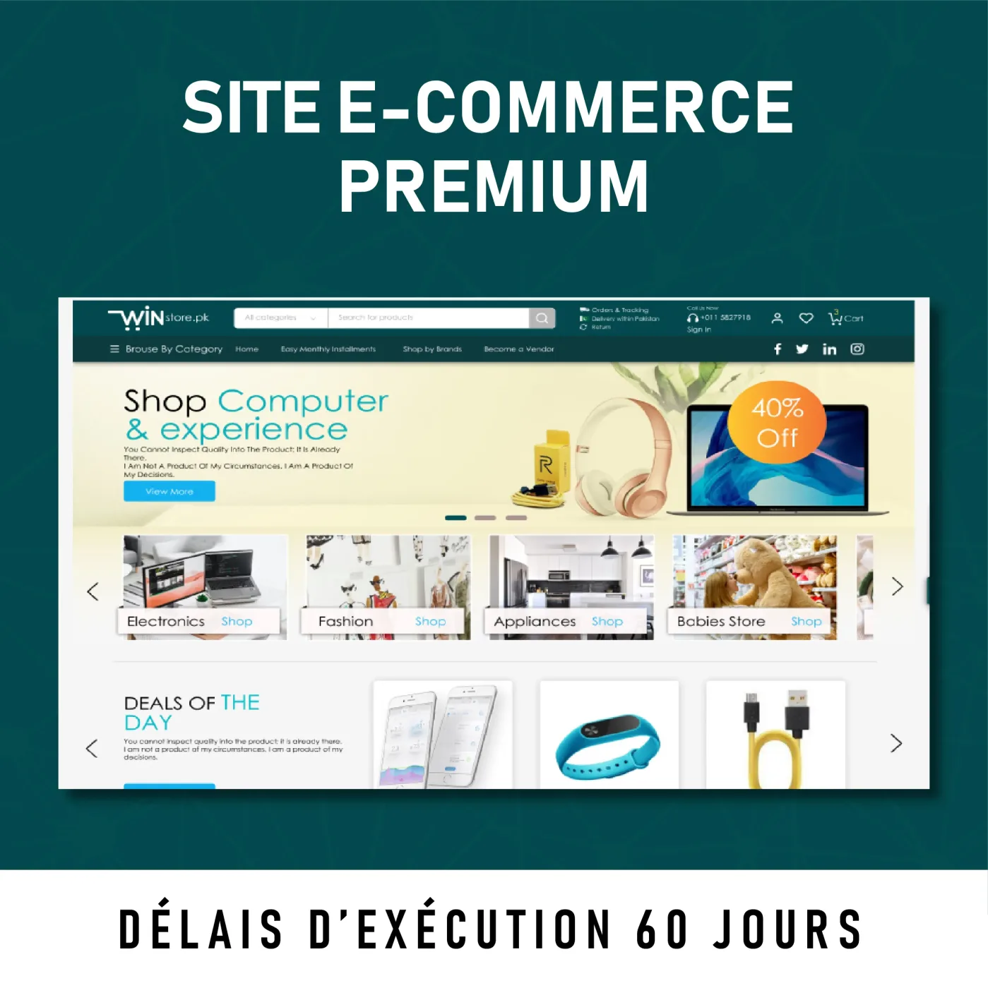 Création de site e-commerce premium