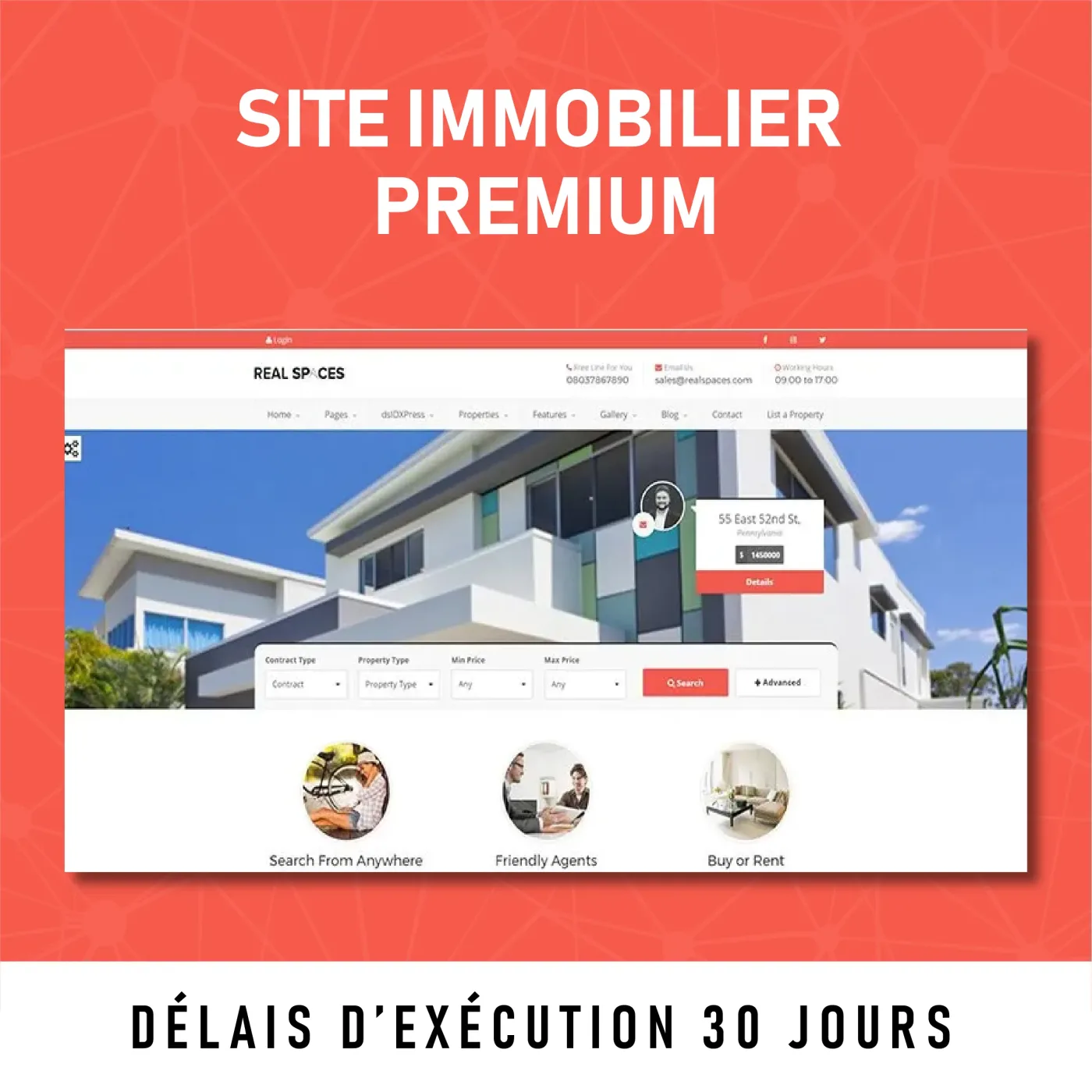 Création de site immobilier premium