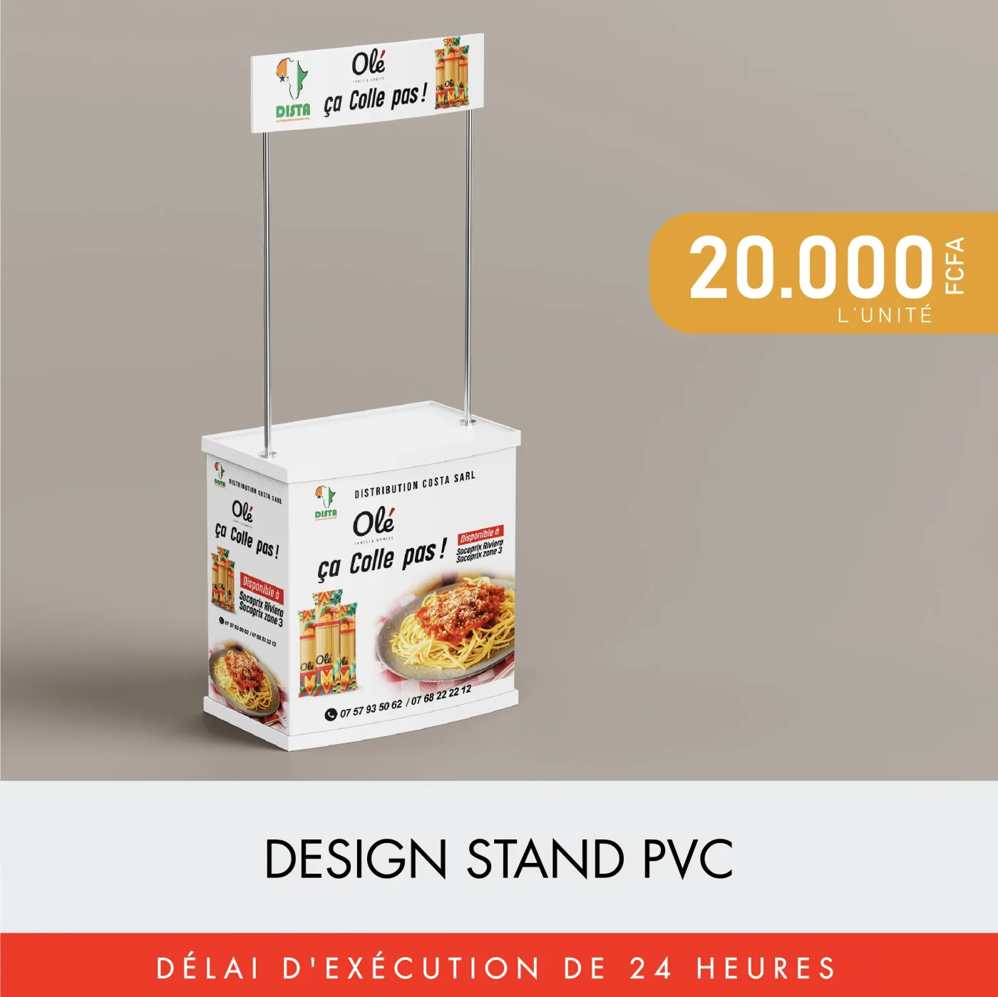 Design stand PVC