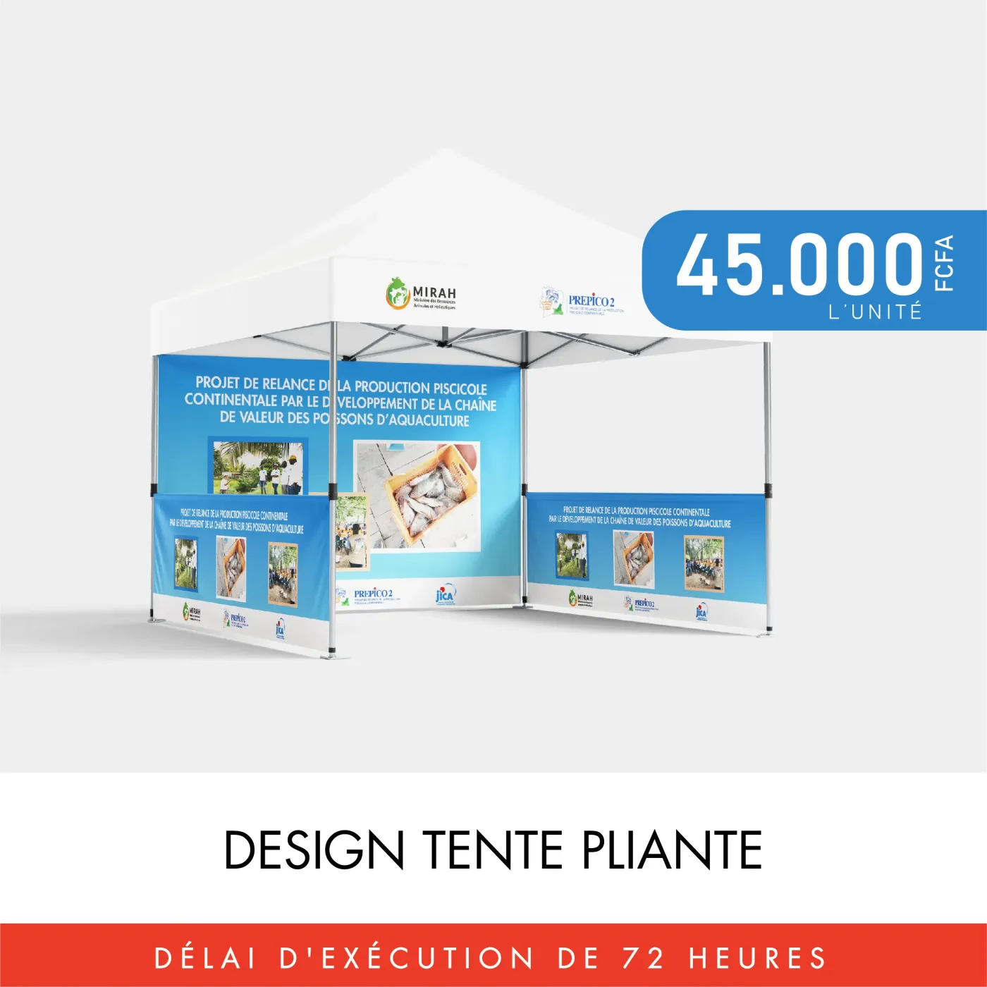 Design tente pliante