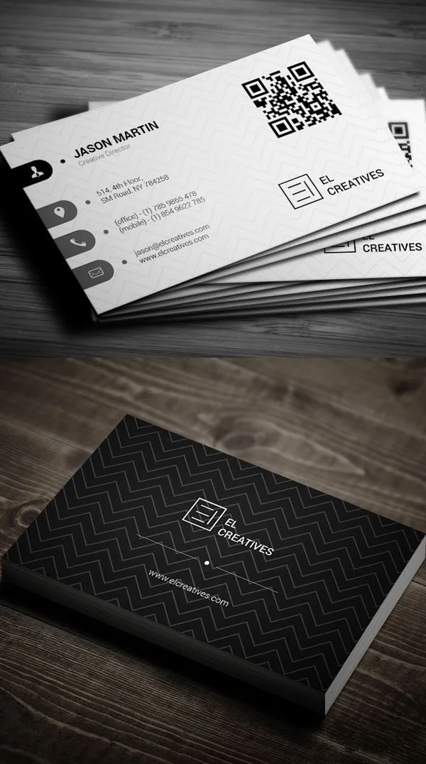 Impression Cartes de visite avec code QR - vue 2