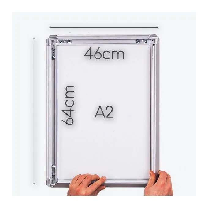 CADRE ALUMINIUM CLIC CLAC -FORMAT A2 - vue 3