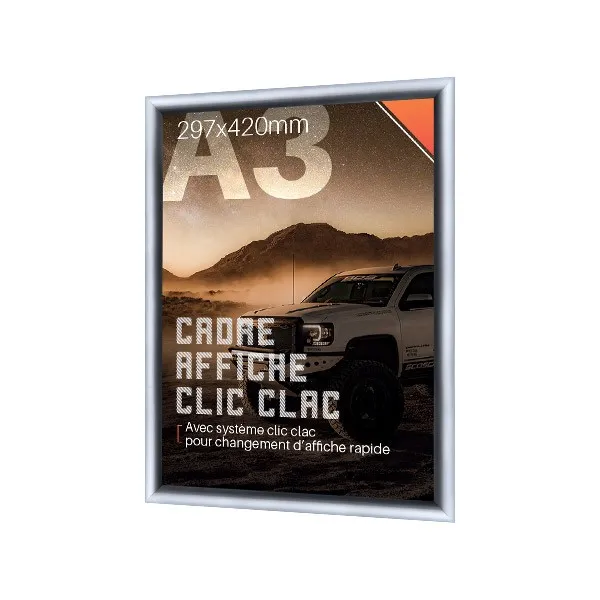 CADRE ALUMINIUM CLIC CLAC -FORMAT A3 - vue 2
