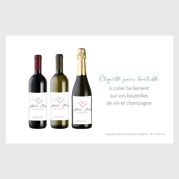 Etiquette bouteille - vue 3