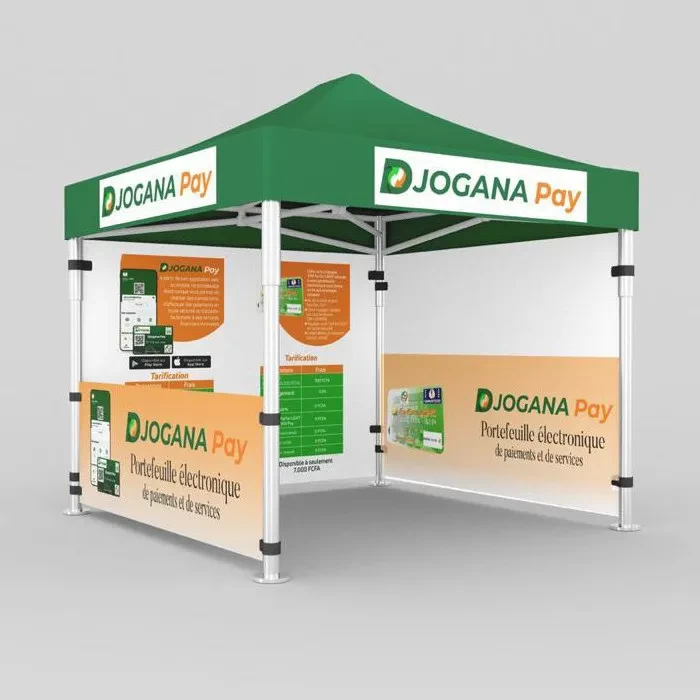Tente pliante 3x3m - vue 2