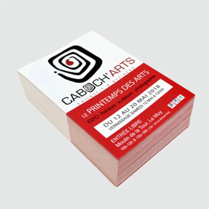 Impression flyers format A6 - vue 2
