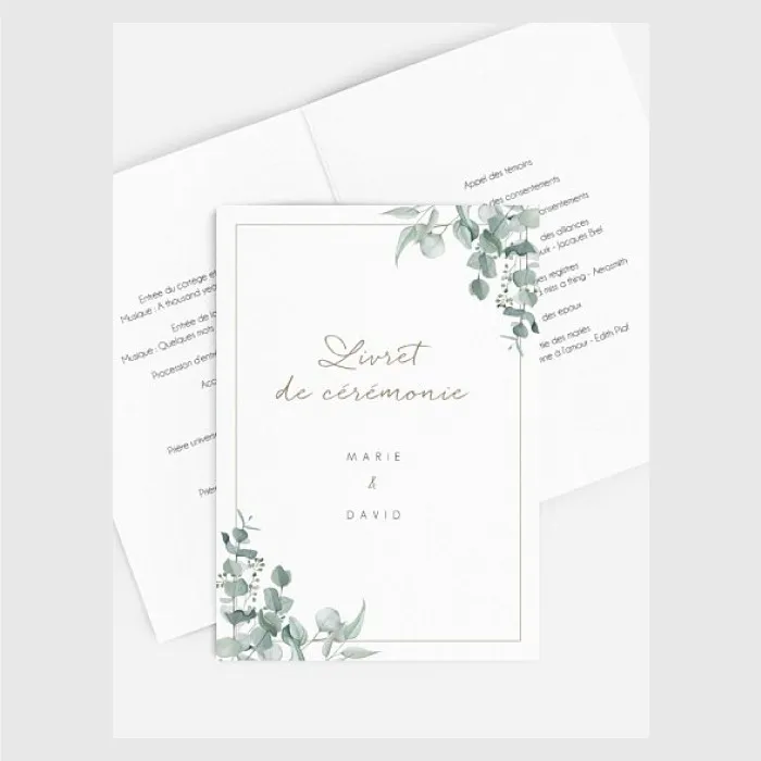livret de messe mariage A4